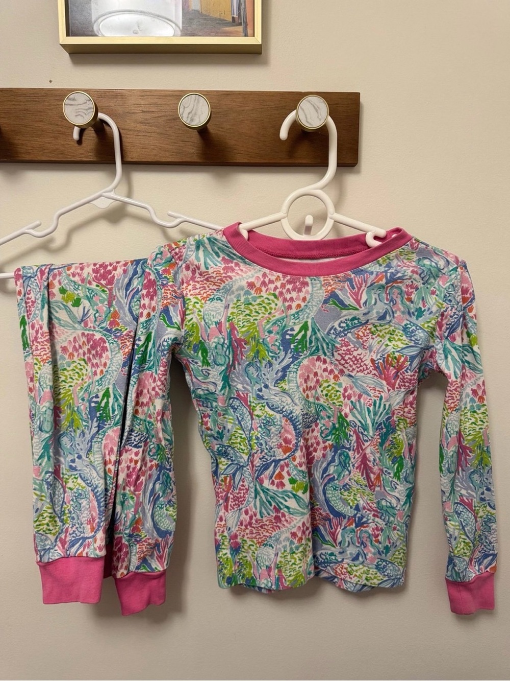 Lilly Pulitzer Pink Multicolor Sea Life Pajama Set